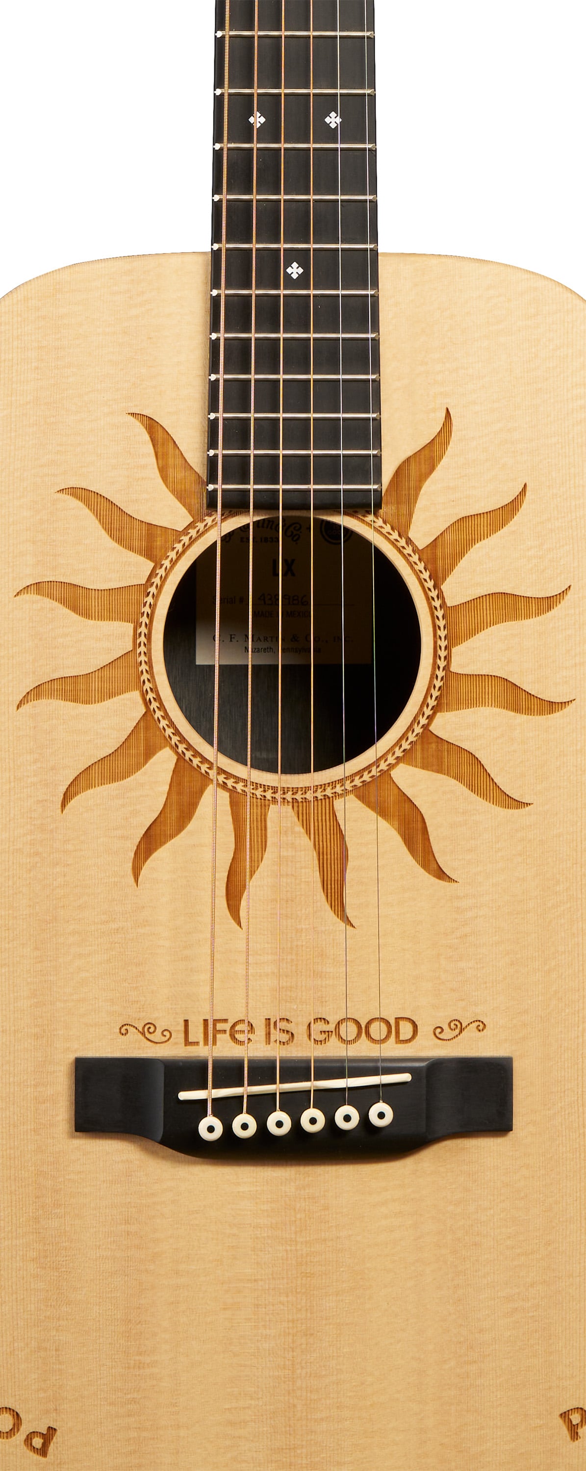 Body of Martin LX2 Life is Good&reg; Guitar image number 3